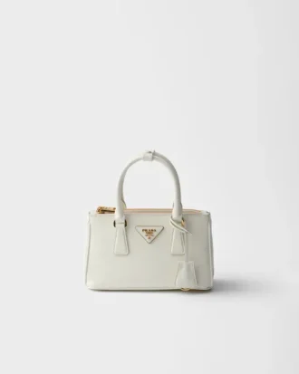 Prada Galleria パテント Saffiano レザー ミニバッグ