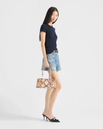 Prada Galleria ミディアム プリント Saffiano レザー バッグ