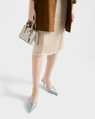 Prada Galleria パテント Saffiano レザー ミニバッグ