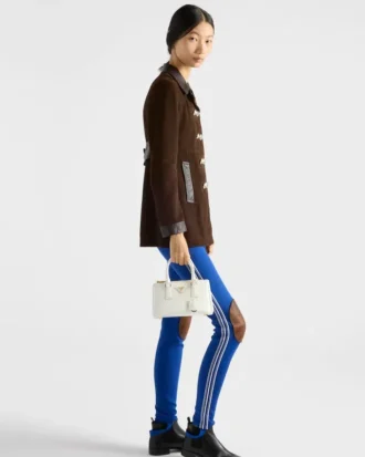 Prada Galleria パテント Saffiano レザー ミニバッグ