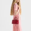 Prada Galleria パテント Saffiano レザー ミニバッグ