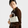 Prada Galleria パテント Saffiano レザー ミニバッグ