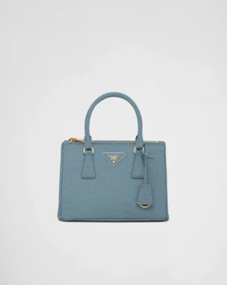 Prada Galleria Small Ostrich Leather Bag