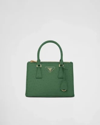 Prada Galleria Small Ostrich Leather Bag