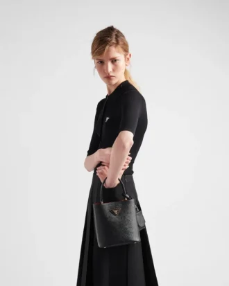 Prada Panier スモール Saffiano レザーバッグ