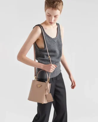 Prada Panier スモール Saffiano レザーバッグ