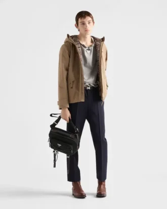 Prada スピードロック Re-Nylon＆レザー ショルダーバッグ