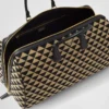 大きなPrada Symboleが刺繍されたファブリック製トラベルバッグ