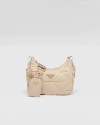 パッド入りRe-Nylon製ショルダーバッグ