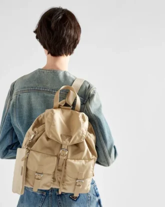 ポーチ付きミディアム・Re-Nylon・バックパック