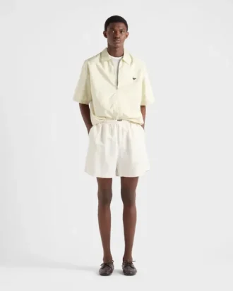 半袖 Re-Nylon ジッパーシャツ