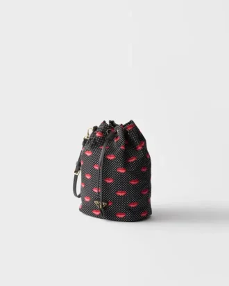 プリント入りRe-Nylonポーチ