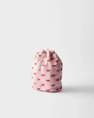 プリント入りRe-Nylonポーチ