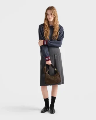 パッド入りRe-Nylon製ショルダーバッグ