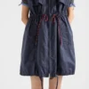 軽量なノースリーブのRe-Nylon製ミニドレス