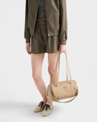 大型 Re-Nylon＆Saffianoレザー ダッフルバッグ