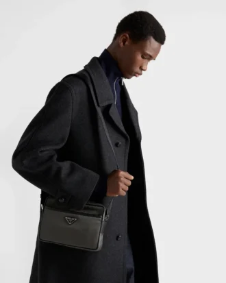 Re-Nylon＆Saffiano ショルダーバッグ