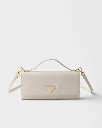 ショルダーストラップ付きSaffianoレザーウォレット