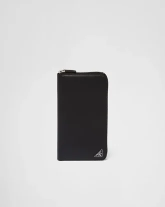 Saffianoレザー ジップアラウンドウォレット