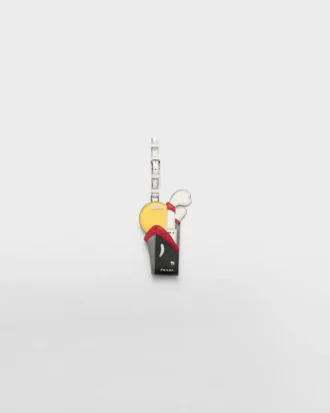 Saffianoレザー製ネームタグ