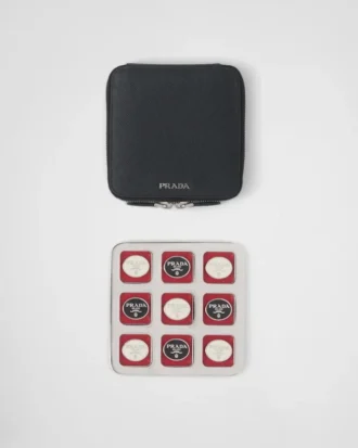 Saffianoレザー製三目並べセット