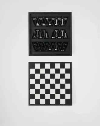 Saffianoレザー製チェスセット