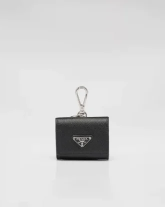 キーチェーン付きSaffianoレザー製ヘッドホンケース