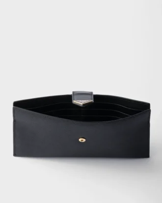 大型Saffiano＆レザーウォレット