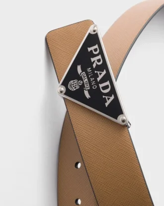 リバーシブル Saffianoレザー ベルトストラップ