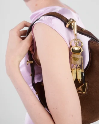 ロボット Saffianoレザー キーチェーンチャーム