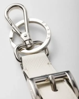 Saffianoレザー製キーホルダー