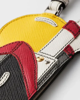 Saffianoレザー製ネームタグ