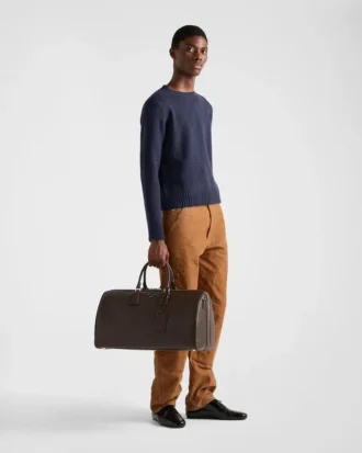 Saffianoレザー製トラベルバッグ