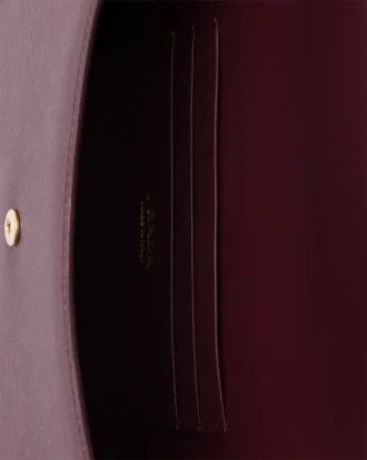 Saffianoレザー製エンベロープクラッチ