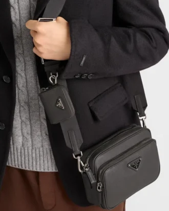 Saffianoレザー ショルダーバッグ