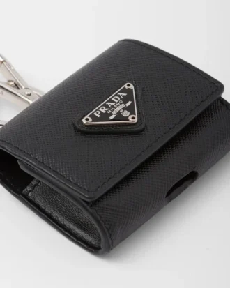 キーチェーン付きSaffianoレザー製ヘッドホンケース